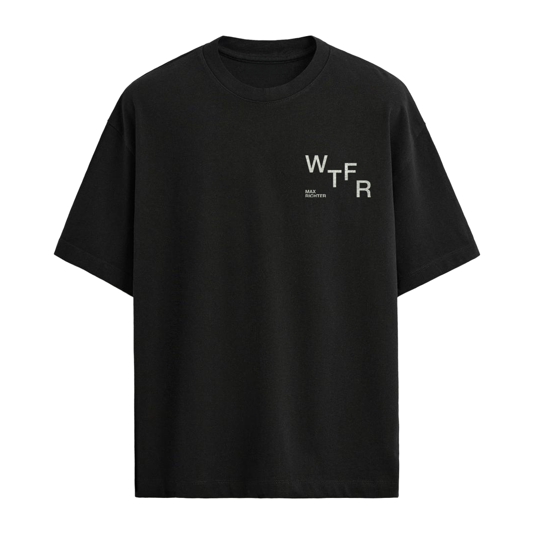 Max Richter - While The Flood Rages Scatter Font T-Shirt